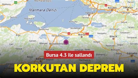 bursa'da deprem mi oldu